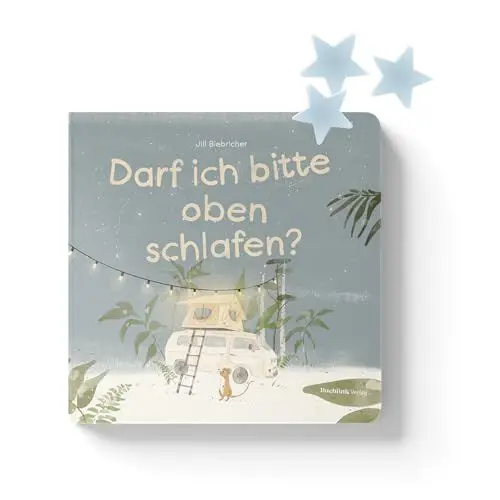 Produktbild: Dachzelt Camping Einschlafbuch: Darf ich bitte oben schlafen? | inkl. kleinem Set Leuchsterne | Kinderbuch ab 1 | Einschlafgeschichte | Gute-Nacht-Buch | Gute-Nacht-Geschichte | Pappbilderbuch