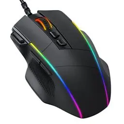 Produktbild: Dacoity RGB Gaming Mouse, PC Gamer Mouse with 8 Programmable Buttons, RGB Lighting, 8000 DPI Adjustable, Fire Button, USB Wired Mouse with Ergonomic Design for MMO, MOBA or FPS Games for PC/Mac
