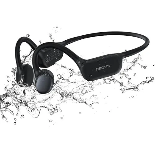 Produktbild: DACOM Knochenschall Kopfhörer Bluetooth 5.3 Open Ear Kabellose Kopfhörer IPX7 Wasserdicht Bone Conduction Sport Kopfhörer für Sport, Fitness und Schwimmen