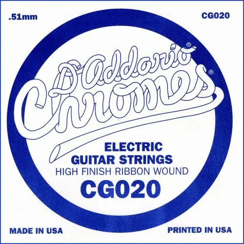 Produktbild: D'Addario .020 Einzelsaite für E-Gitarre, Flat Wound