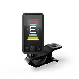 Produktbild: D'Addario Accessories aufladbares Stimmgerät für Gitarre - Eclipse Headstock Tuner - Clip-On-Stimmgerät für Gitarre - Ideal für Akustik- und E-Gitarre - Schnelles und präzises Stimmen