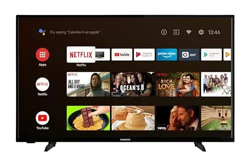 Produktbild: Daewoo Android TV 24 Zoll Fernseher (HD-ready Smart TV, HDR, Bluetooth, Triple-Tuner) 24DM54HA2K