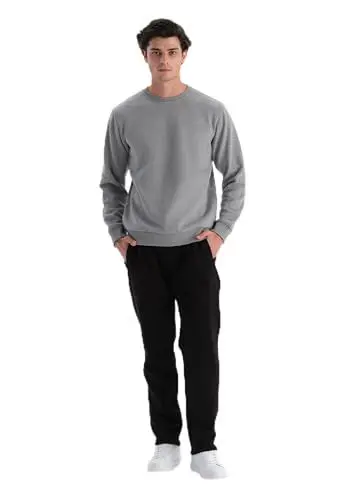 Produktbild: Dagi Men's Black Fleece Lined Sweatpants, M