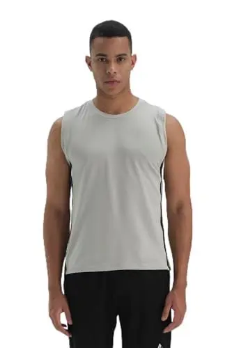 Produktbild: Dagi Men's Sleeveless, Crew Neck, Fashion, Regular Tanktop Vest, Grey, L