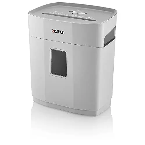 Produktbild: Dahle PaperSAFE PS 100 Aktenvernichter (5 Blatt, Sicherheitsstufe P4, Partikelschnitt, öl- und wartungsfrei, 12 Liter) grau