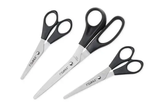 Produktbild: Dahle Scheren-Set (für Rechtshänder, 5, 6, 8 Zoll) schwarz