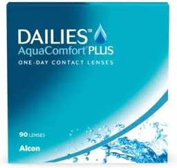 Produktbild: Dailies AquaComfort Plus Tageslinsen weich, 90 Stück, BC 8.7 mm, DIA 14.0 mm, -3 Dioptrien