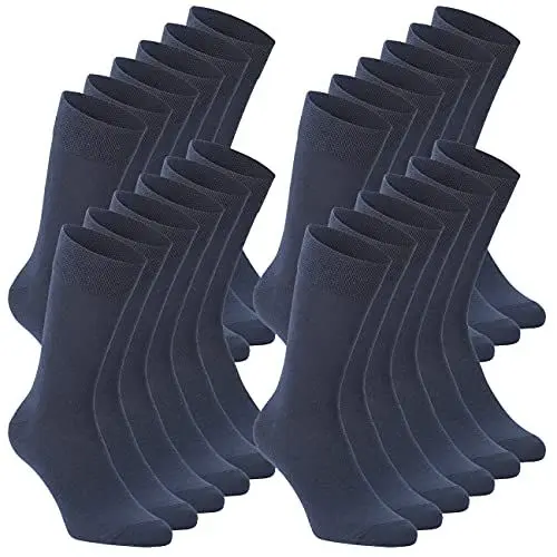 Produktbild: DAILYSOXX REGULAR COMFORTSOCKS Herren Diabetiker Socken 12er Pack Gesundhetissocken ohne Gummi 39-42 43-46 47-49 50-52 80% Baumwolle·· Navy, Gr:47-49