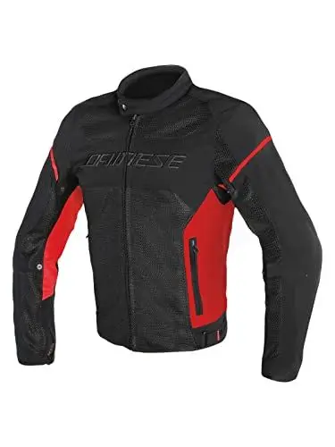 Produktbild: Dainese Air Frame D1 Tex Jacket Motorradjacke Sommer, Schwarz/Rot/Rot