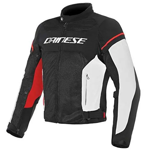 Produktbild: Dainese Air Frame D1 Tex Jacket Motorradjacke Sommer , Schwarz/Weiß/Rot , 56