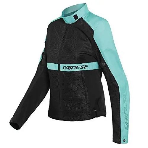 Produktbild: Dainese Damen Ribelle Air Lady Tex Jacke Sommer-Motorradjacke, Schwarz/Acqua-Grün, 46