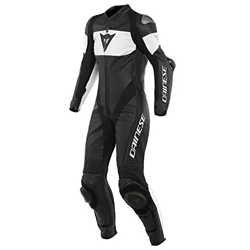 Produktbild: Dainese Imatra 1-Teiler Perforierte Damen Motorrad Lederkombi (Black/White,46)