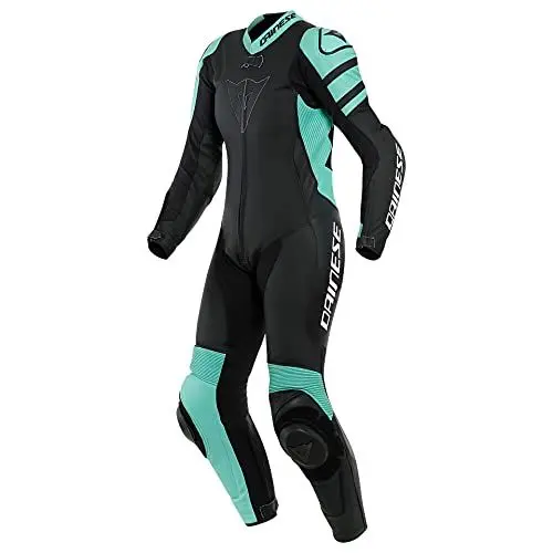 Produktbild: Dainese Killalane 1-Teiler Perforierte Damen Motorrad Lederkombi (Black/Green,42)