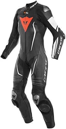 Produktbild: Dainese Misano 2 Lady D-Air® Airbag 1-Teiler Perforierte Damen Motorrad Lederkombi Schwarz/Weiß 46