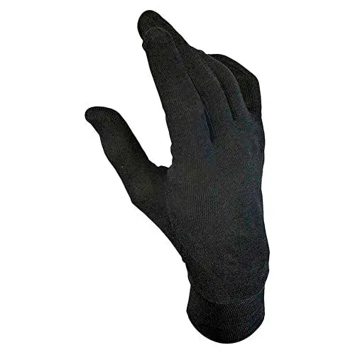 Produktbild: Dainese Silk Underglove, Motorrad Innenhandschuhe Seide, Schwarz, L