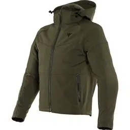 Produktbild: Dainese - Ignite Tex Jacket, Motorradjacke Herren, Wasserdichtes und Atmungsaktives Fleece, Motorrad Regenjacke, Schulter und Ellbogenprotektoren, Reflektierende Details, Dunkelgrün