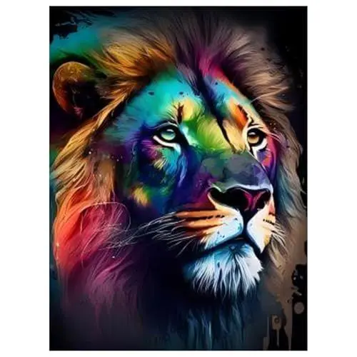 Produktbild: Daisen Art Diamond Painting Löwe - Diamant Painting Bilder, Diamond Painting Erwachsene Set Tiere für Geschenk und Zuhause Wanddekoration 30x40cm