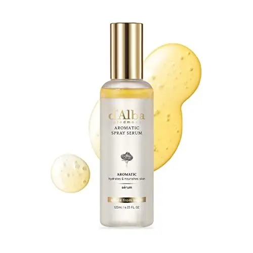 Produktbild: d'Alba Italian weiß Truffle First Aromatic Spray Serum Sprühen, Feuchtigkeitsspendendes Antioxidatives Gesichts, Veganes für Elastizität und Feuchtigkeit, Aromatisch Koreanische Hautpflege (120ml)