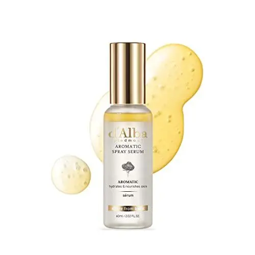 Produktbild: d'Alba Italian weiß Truffle First Aromatic Spray Serum Sprühen, Feuchtigkeitsspendendes Antioxidatives Gesichts, Veganes für Elastizität und Feuchtigkeit, Aromatisch Koreanische Hautpflege (60ml)