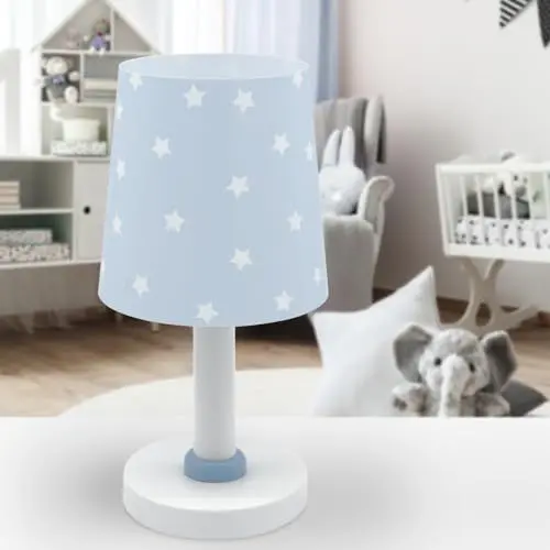 Produktbild: Dalber Kinder Tischlampe Nachttischlampe kinderzimmer Star Light Sterne Blau, 82211T, E14