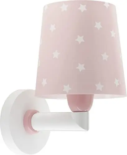 Produktbild: Dalber kinder Wandlampe, Kinderlampe Wandleuchte kinderzimmer Wolken Star Light Sterne Rosa, 82219S, E27