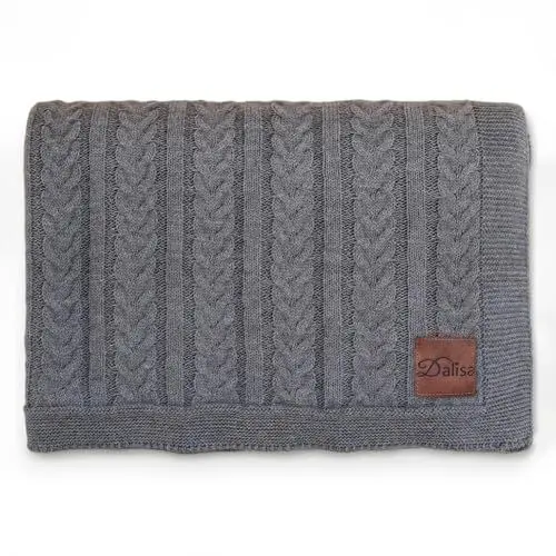 Produktbild: Dalisa Strickdecke:Textur und Design in Eleganter Farbe Mathilda, 125x155 cm Anthrazit, 100% Akryl, Oeko-Tex Zertifiziert–Einladend und Luftig, Überwurf auf Ihrem Bett, Sofa, Couch