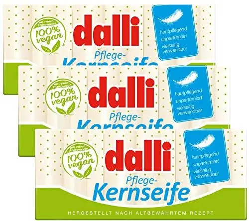 Produktbild: Dalli Kernseife 3 x 375g Unparfümiert Pflanzlich (3er-Pack)
