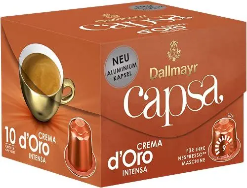 Produktbild: Dallmayr Capsa Lungo Crema d´Oro Intensa 10 Kapseln