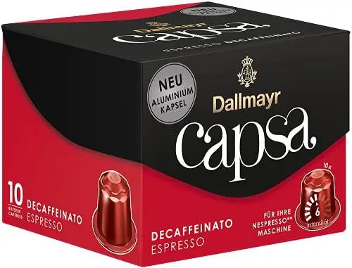 Produktbild: Dallmayr Capsa Espresso entkoffeiniert 10 Kapseln