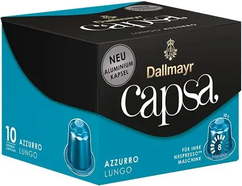 Produktbild: Dallmayr Capsa Lungo Azzurro 10 Kapseln
