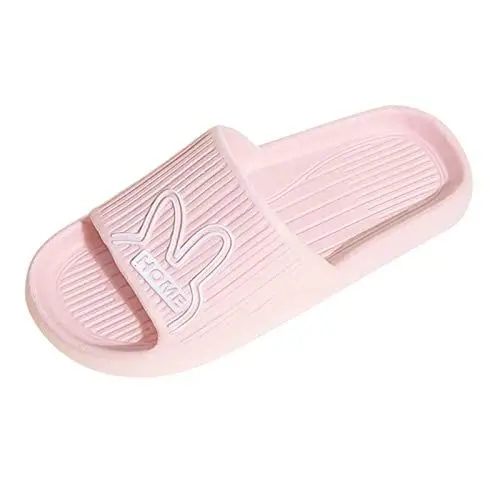 Produktbild: Damen Badelatschen Damen Damenschuhe Bequem Frauen Hausschuhe Flip Flop niedliche Kaninchen Indoor Schlafzimmer Frühling Damen Schuhe Unisex Damen Pantoletten FüR Lose Einlagen Slipper (Red, 36)