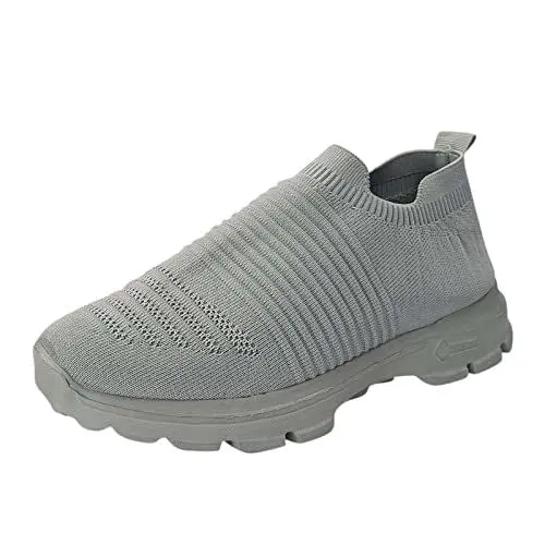 Produktbild: Damen Ballerinas Elegant Damen Sneaker Elegant Sportschuhe Tennis Wandern Leichte Damen Turnschuhe Laufen Sportschuhe Turnschuhe Damenturnschuhe Ballerina Schuhe Mädchen 36 Damenschuhe (Grey, 38)