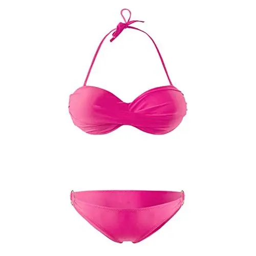 Produktbild: Damen Bikini Set Wickeloptik Lace Up Bikini Bademode Shape Badeanzug Damen Swimsuit Gepolsterte Bademode Beachwear Lightinthebox Damen Damen Bikinis Bikini Push up Hot Rosa,S