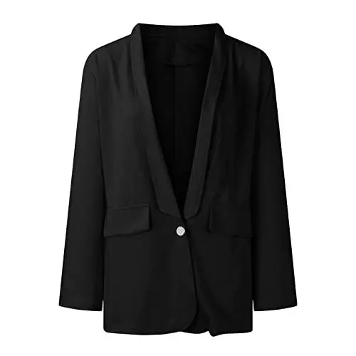 Produktbild: Damen Blazer Schwarz Nadelstreifen Anzug Damen Blazer Blau Damen Damen Blazer Blau Damenanzug Damen Elegant Set Damen Kurzblazer Anzug mit Schnallen Damen Business Hose Damen Schwarz S