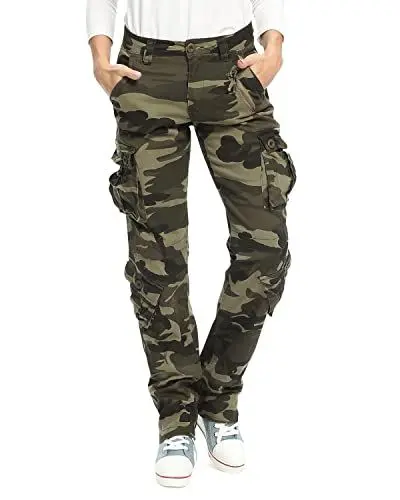 Produktbild: Damen Cargohouse Cargo Baggy Y2K Hose Casual Arbeitshose Outdoor Armee Camo Combat mit Taschen Camo 169 US 18 - DE 48
