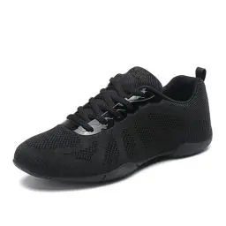 Produktbild: Damen Cheerleading Mädchen Cheerleadingschuhe Tanzschuhe Schuhe Schnürschuhe Weiß Training Schuhe Outdoor Sportschuhe Walkingschuhe Fitness Gymnastik Yoga Tanzschuhe Schwarz 38EU