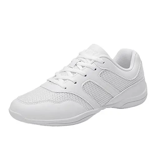 Produktbild: Damen Cheerleadingschuhe Mädchen Cheerleadingschuhe Tanzschuhe Gymnastik Jazz Yoga Trainingschuhe Outdoor Sportschuhe Walkingschuhe Weiß EU36