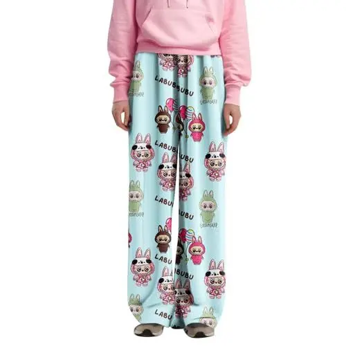 Produktbild: Damen Cute Anime Cartoon Pyjamahose Couple Flanell Weich Pyjamahose Kawaii Herbst Winter Herren Pyjamahose Lässig Nach Hause Herbst Hose S Yk2 Damen Weihnachts Kleidung