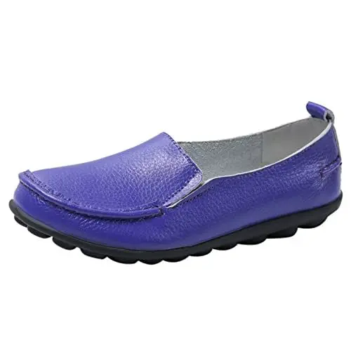Produktbild: Damen Elegant Schlupfschuhe Damen Tanzschuhe Damen beiläufige Schuhe Wasserdicht rutschfeste Schuhe Sneaker Damen Pumps (Purple, 37)