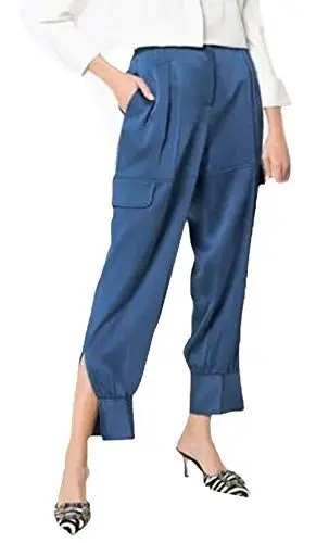 Produktbild: Damen Freizeithose Frühling Sommer Young Fashion Business Casual 7/8 Hose Lange High Waist Karottenhose