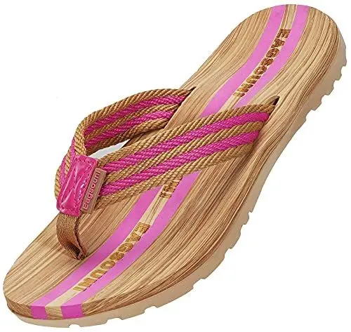 Produktbild: Damen Herren Zehentrenner Sommer Flip Flops Badelatschen Hausschuhe Pantoletten, Pink, 38 EU
