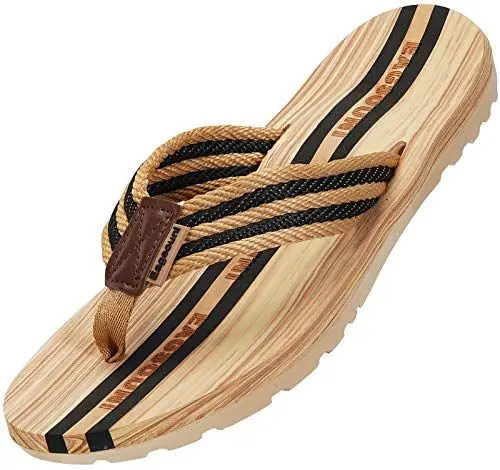 Produktbild: Damen Herren Zehentrenner Sommer Flip Flops Badelatschen Hausschuhe Pantoletten, Schwarz, 39 EU