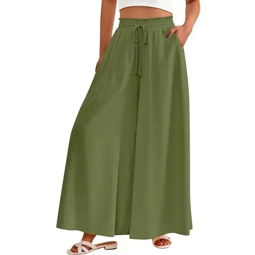 Produktbild: Damen Hose Weites Bein Hosen Damen Baggy Cargohose Damen Jeans mit Gummizug Damen Elegante Jogginghose Damen Hosen Damen Baggy Leinenhose Trainingshose Damen Damenhose mit Multi M