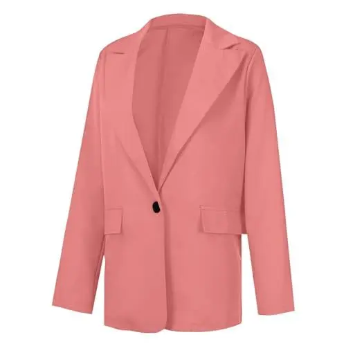Produktbild: Damen Hosenanzug Elegant 2 Teilig Herbst Trainingsanzug Sommer Kleidung Für Damen Trainingsanzug Sportlich Freizeitanzug Sportanzug Strick Zweiteiler Damen Blazer Und Anzughose（3-Pink，XL）