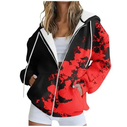 Produktbild: Damen Kapuzenpullover Hoodie Sweatshirt mit Kapuze Pullover Pulli Langarmshirt Freizeit Sport Fitness Outdoor Sweatjacke Damen Grau Revolution Race Damen Jacke Fleece Hoodie Damen Reißverschluss