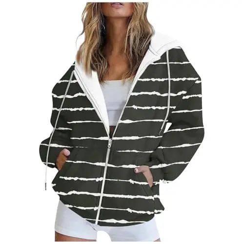 Produktbild: Damen Kapuzenpullover Stehkragen Hoodie Pullover Farbblock Sweatshirt Langarmshirt Oberteile für Herbst Winter Oversize Pullover Damen Revolution Race Damen Jacke Fleece Pullover Damen Oversize Trend