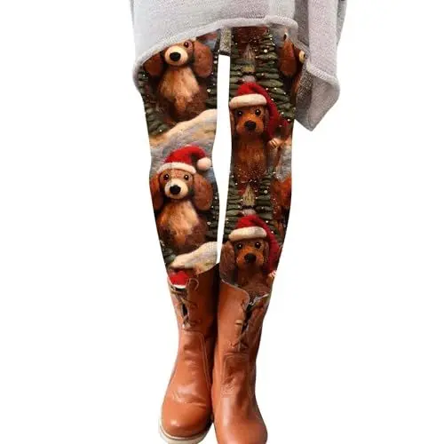 Produktbild: Grüne Thermo Leggings Longbluse Damen Lässig Für Leggings Damen Leggings Sexy Blumen Hose Fitness Leggings Thermo Leggings Damen Gefüttert XXL Leggins Für Damen Tshirt Damen Sale