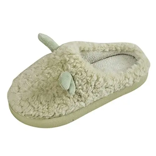 Produktbild: Damen Pantoffeln Kork Samt Pantoffeln Damen rutschfeste House Slippers Women Fluffy Pantoffeln 35 Damen-Hausschuhe Flauschige Hausschuhe Slippers Pluesch Hausschuhe Damen 45 Pantoffeln Damen Hase