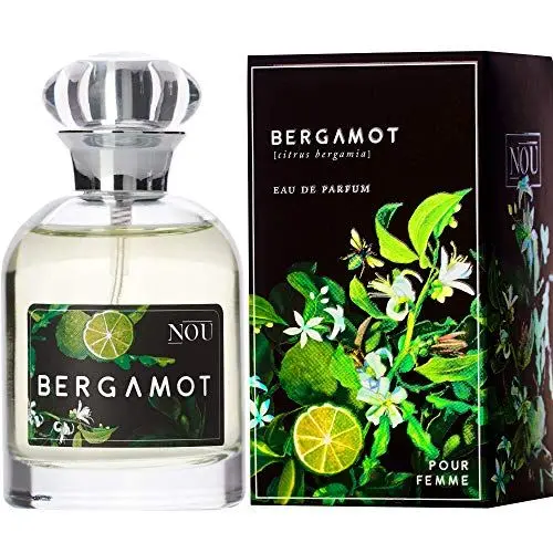 Produktbild: NOU Eau de Parfum Bergamot - Zitrus-Parfüm - Natürliches Bergamotte-Parfüm für Damen mit ätherischen Ölen - Frisches Parfüm für Frauen mit Zitrus- und Moschus-Noten - Zitronig - 50 ml EdP