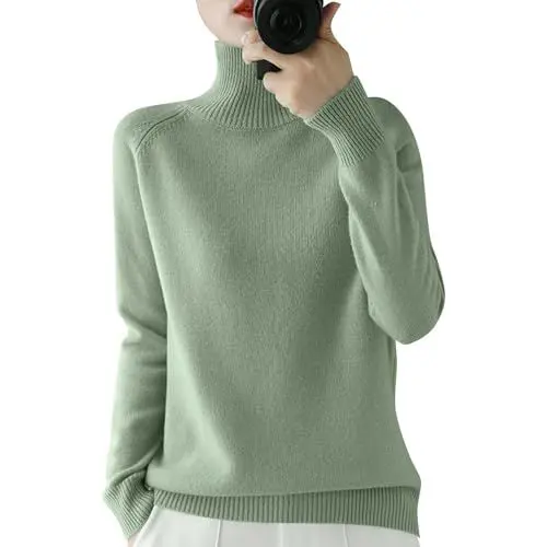 Produktbild: Damen Pullover Glitzer Pullover Strickpullover Damen Grobmaschig Senioren Pullover Damen Winter Kleidung Damen März Pullover Damen Damen Pullover Sportlich Elegant Strickpulli Italienische
